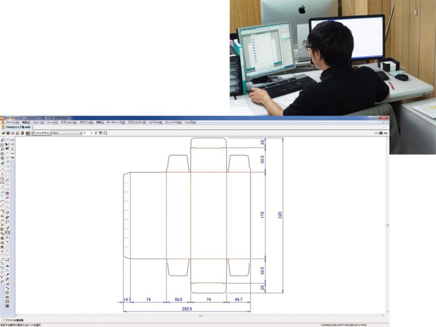 紙箱パッケージ設計