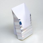 無地 紙製パンフレットスタンド3ツ折りA4サイズ ホログラム