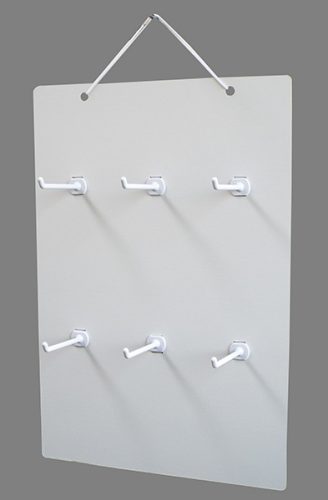 吊り下げハンガーボード 6個穴タイプ（横3×縦2）