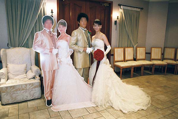 等身大POP　結婚式